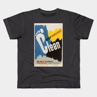 Keep your feet clean Kids T-Shirt